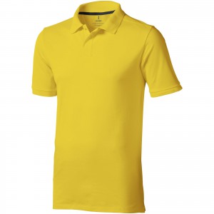 Calgary short sleeve men's polo, Yellow (Polo shirt, 90-100% cotton)