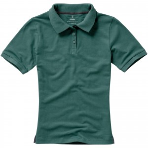 Calgary short sleeve women's polo, Forest green (Polo shirt, 90-100% cotton)