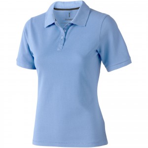 Calgary short sleeve women's polo, Light blue (Polo shirt, 90-100% cotton)