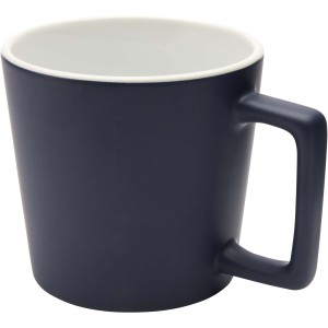 Cali 370 ml ceramic mug with matt finish, Navy Blue (Mugs)