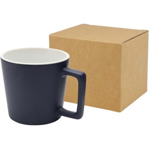 Cali 370 ml ceramic mug with matt finish, Navy Blue (Mugs)