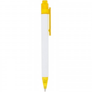 Calypso ballpoint pen, Yellow (Plastic pen)