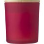 Glass candle Josiah, red