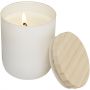 Lani candle with wooden lid, White