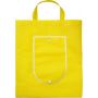 Nonwoven (80 g/m2) foldable shopping bag Francesca, yellow