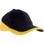 RACING - TWO-TONE 6 PANEL CAP, Black/Yellow