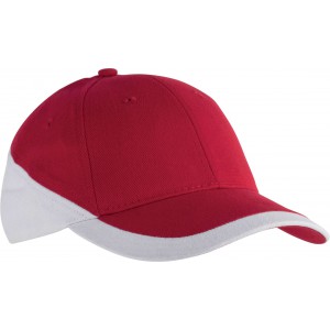 RACING - TWO-TONE 6 PANEL CAP, Red/White (Hats)