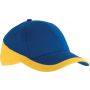 RACING - TWO-TONE 6 PANEL CAP, Royal Blue/Yellow