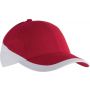 RACING - TWO-TONE 6 PANEL CAP, Red/White