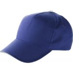 Cap with sandwich peak, cobalt blue (9114-23CD)