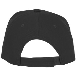 Hades 5 panel cap, solid black (Hats)