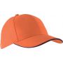 ORLANDO - 6 PANELS CAP, Orange/Navy
