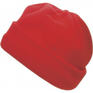 Polyester fleece (200 gr/m2) beanie Elliana, red (Hats)
