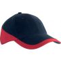 RACING - TWO-TONE 6 PANEL CAP, Navy/Red