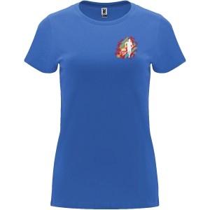 Capri short sleeve women's t-shirt, Riviera Blue (T-shirt, 90-100% cotton)