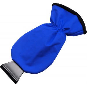 ABS ice scraper and polyester glove Ashton, cobalt blue (Car accesories)