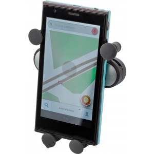 ABS mobile phone holder Laura, silver (Car accesories)