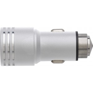 Car power adapter with smash-and-grab raider, silver (Car accesories)