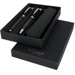 Carbon duo pen gift set with pouch, solid black (10711000)