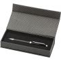 Carbon fibre and brass ballpen Lindsey, black