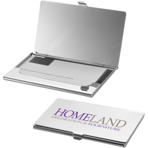 New York business card holder with mirror, Silver (Card holders)
