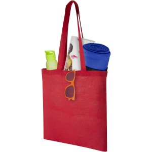 Carolina 100 g/m2 cotton tote bag, Red (cotton bag)