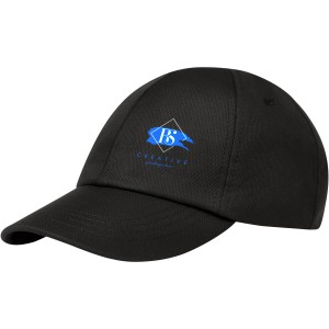 Cerus 6 panel cool fit cap, Solid black (Hats)