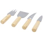 Cheds 4-piece bamboo cheese set, Natural (11330306)