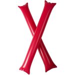 Cheer 2-piece inflatable cheering sticks, Red (10250604)