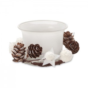 Christmas candle holder, White (Candles)