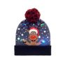 Christmas knitted beanie LED, Blue