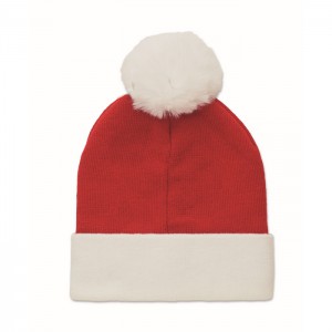 Christmas knitted beanie, Red (Hats)