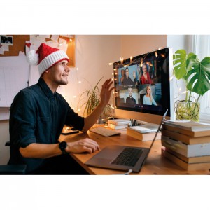 Christmas knitted beanie, Red (Hats)