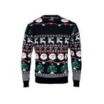 Christmas LED sweater S/M, Black (CX1553-03)