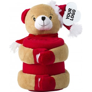 Christmas stuffed animal with blanket Andrew, custom/multico (Blanket)