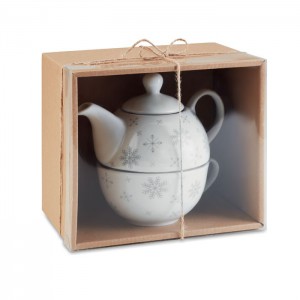 Christmas tea set, grey (Mugs)