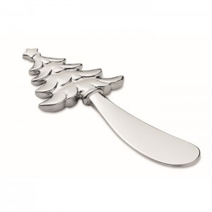 Christmas tree cheese knife, Matt Silver (Metal kitchen equipments)