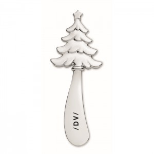 Christmas tree cheese knife, Matt Silver (Metal kitchen equipments)