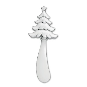 Christmas tree cheese knife, Matt Silver (Metal kitchen equipments)