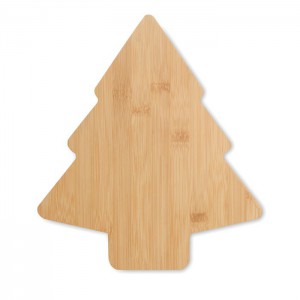 Christmas tree serving tray, White (Wood kitchen equipments)