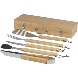 Churras 5-piece BBQ set, Natural (Picnic, camping, grill)