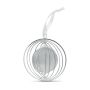 Circle decoration with ribbon, Silver