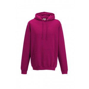 COLLEGE HOODIE, Hot Pink (Pullovers)