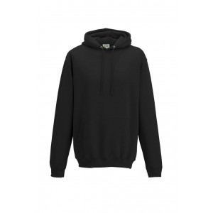 COLLEGE HOODIE, Jet Black (Pullovers)