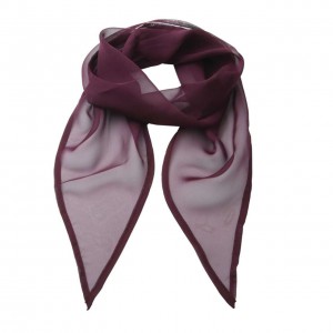 'COLOURS COLLECTION' PLAIN CHIFFON SCARF, Aubergine (Scarf)