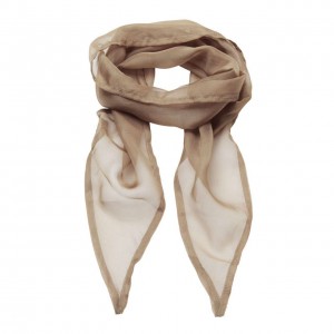 'COLOURS COLLECTION' PLAIN CHIFFON SCARF, Khaki (Scarf)