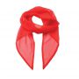 'COLOURS COLLECTION' PLAIN CHIFFON SCARF, Strawberry Red