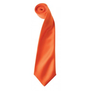 'COLOURS COLLECTION' SATIN TIE, Orange (Scarf)