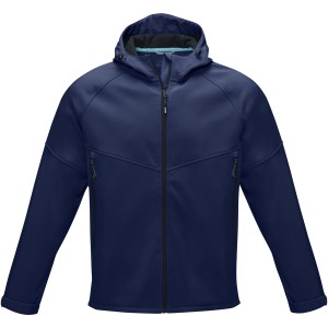 Coltan men's GRS recycled softshell jacket, Navy (Jackets)