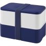 MIYO double layer lunch box, Blue, White, Blue